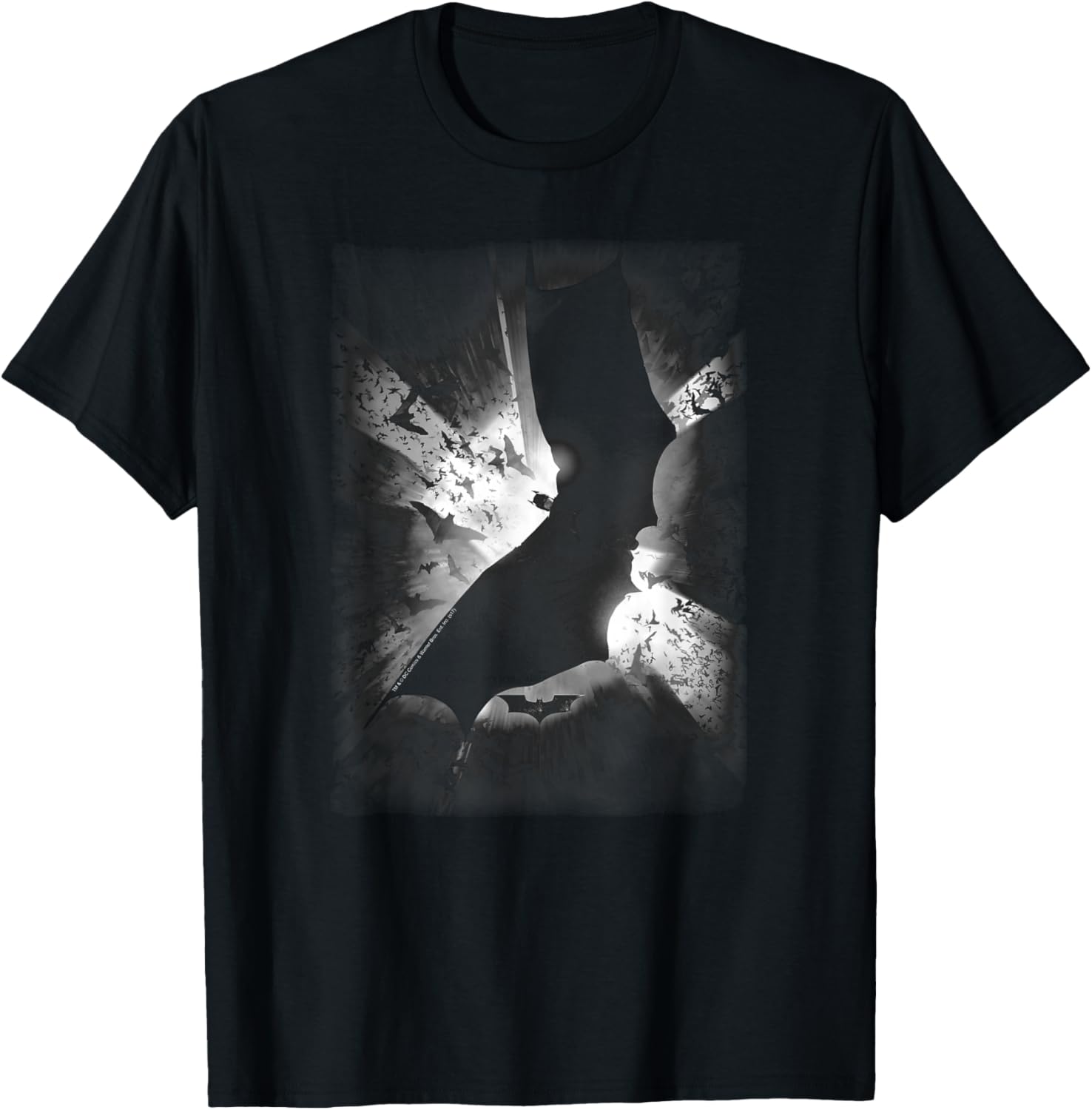 Batman Begins Black & White Poster T Shirt