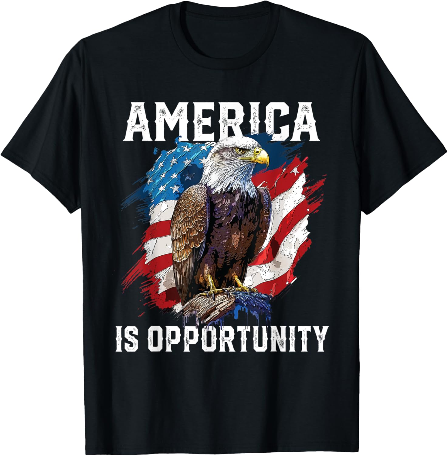America Is Opportunity American Bald Eagle July 4 Patriotic