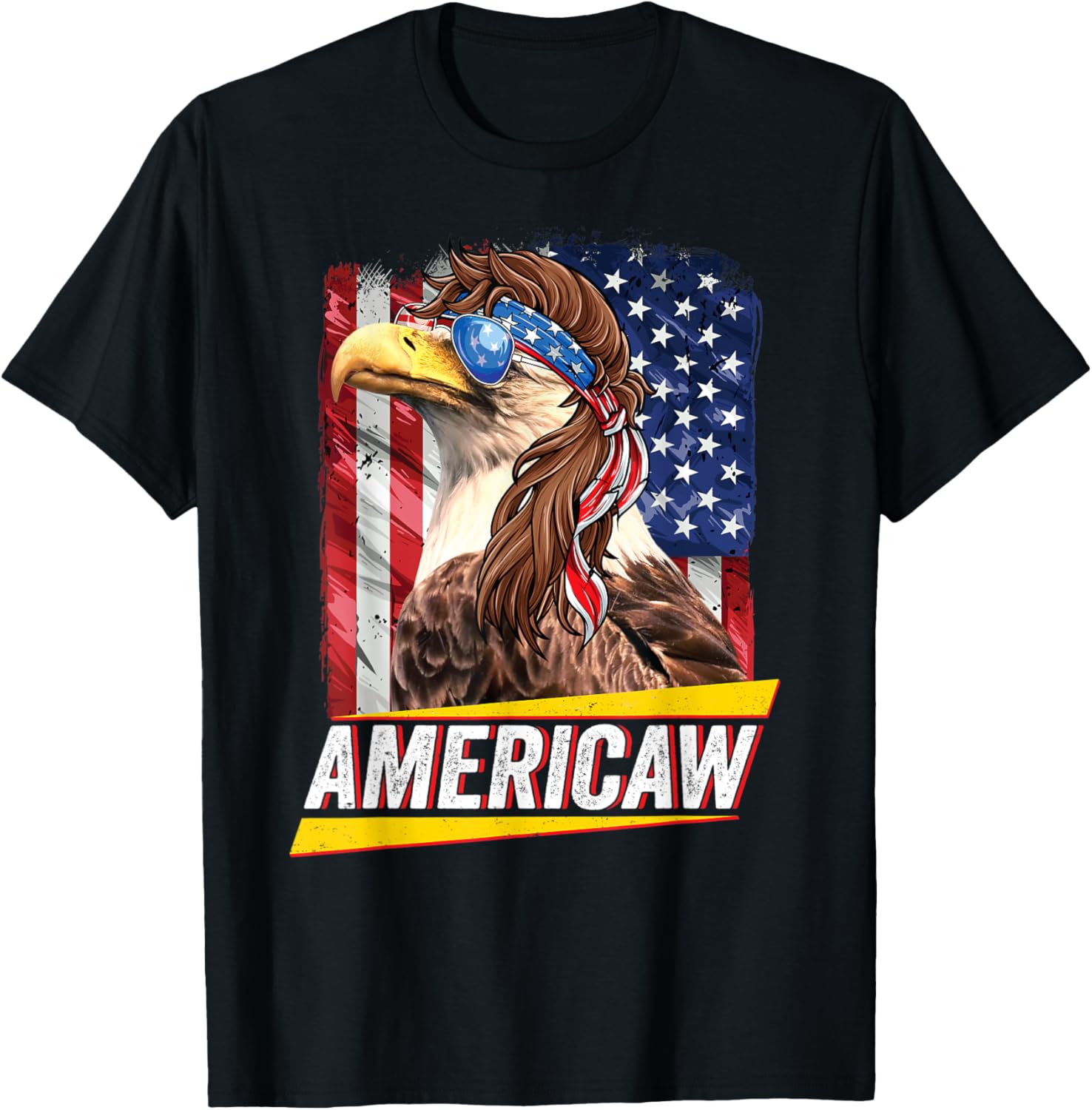 4th of July Americaw USA Flag Bald Eagle Patriotic Veteran