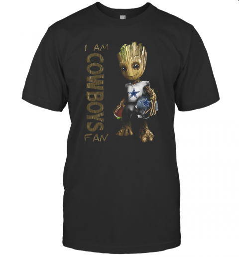 Baby Groot I Am Cowboys Fan T Shirt