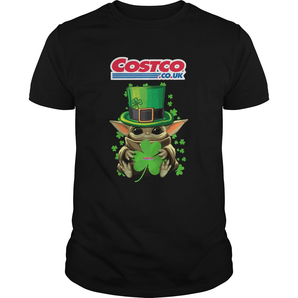 Baby Yoda Costo CoUk Shamrock StPatricks Day shirt