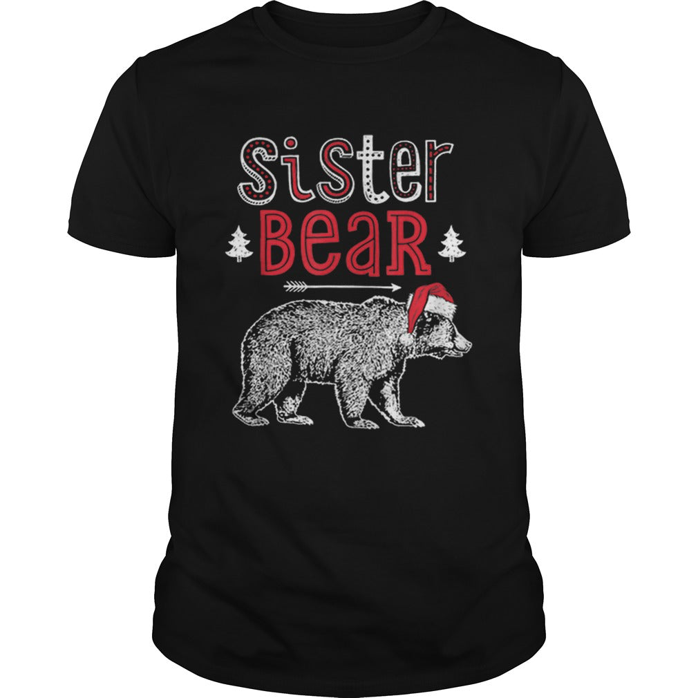Beautiful Sister Bear Christmas Santa Family Matching Pajamas shirt