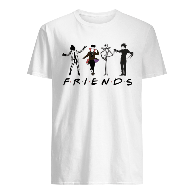 Beetlejuice Hatter Jack Skellington Edward Scissorhands Friends shirt