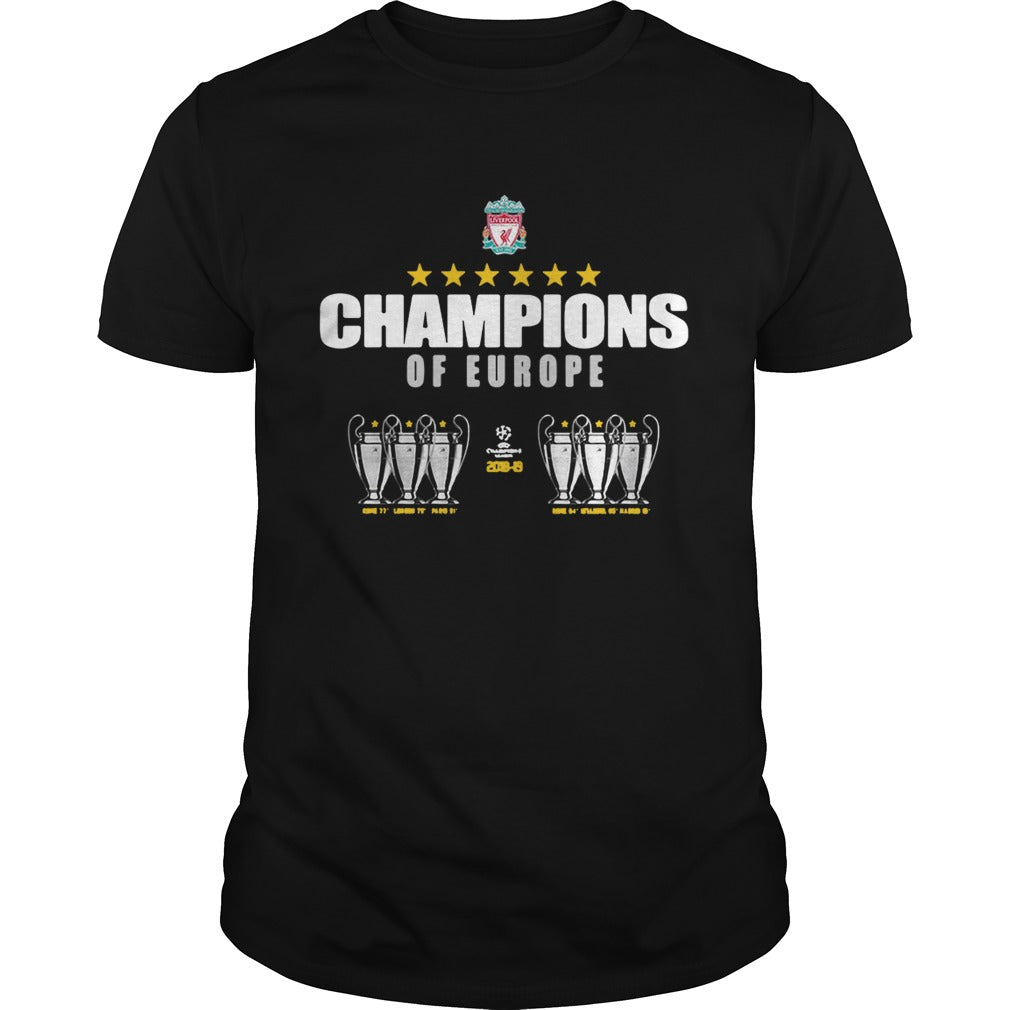 Champions of Europe 2018 2019 shirt