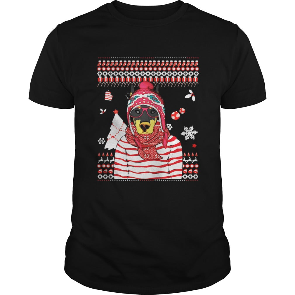 Christmas Doberman Pinscher Sweat Shirt