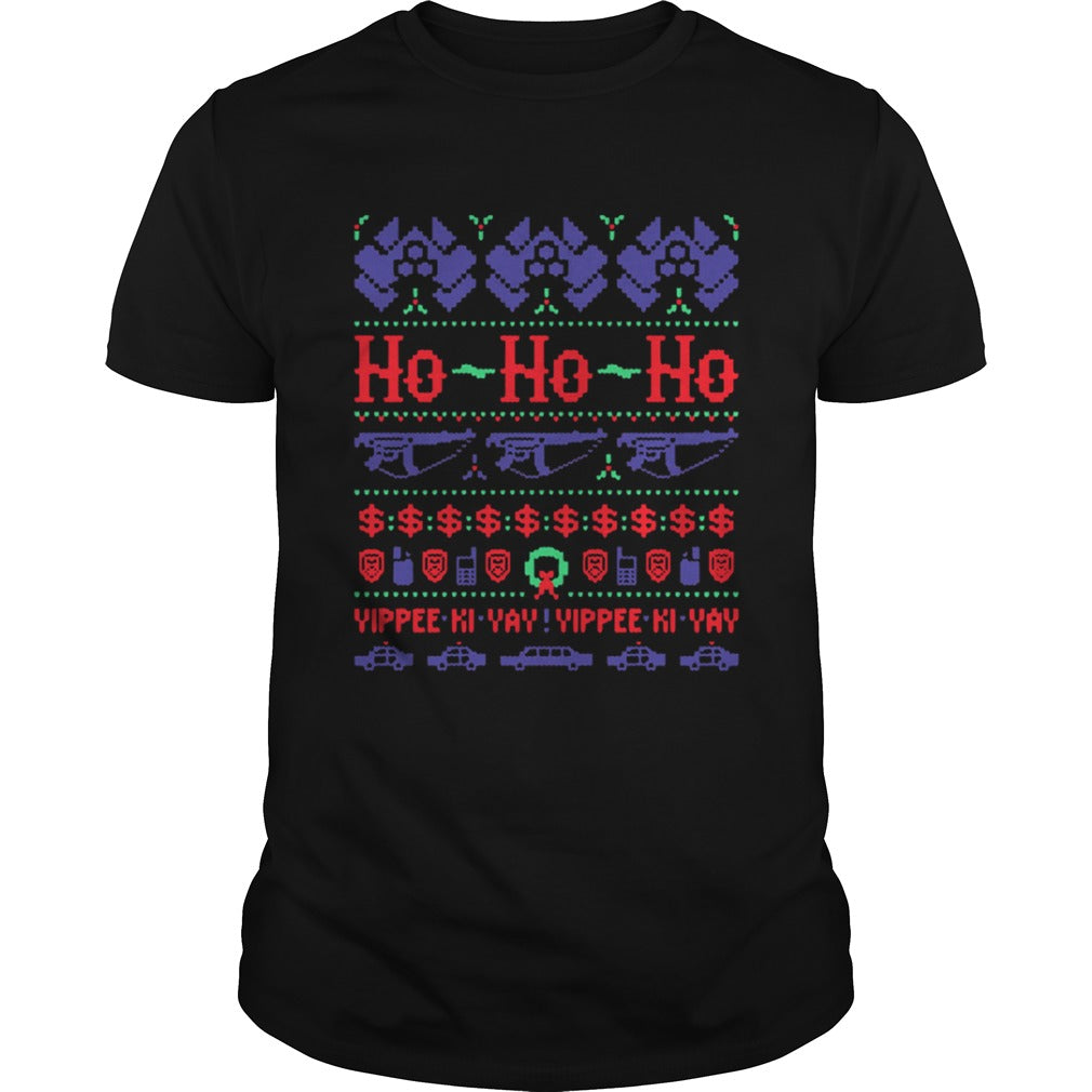 Christmas McClane Ho ho Ho Yippee Ki Yay Yippee Ki Yay shirt