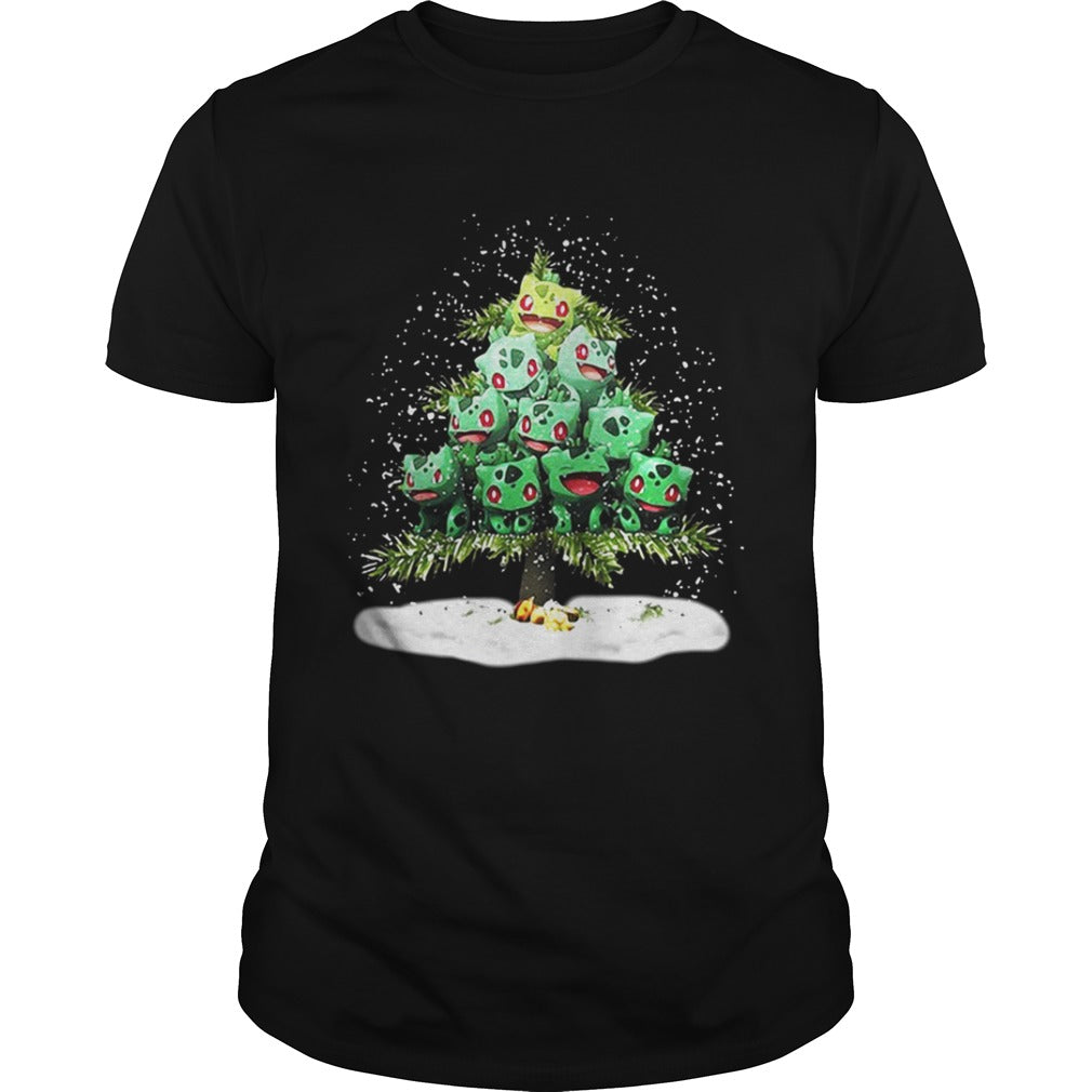 Christmas Tree Bulbasaur Pokemon Shirt