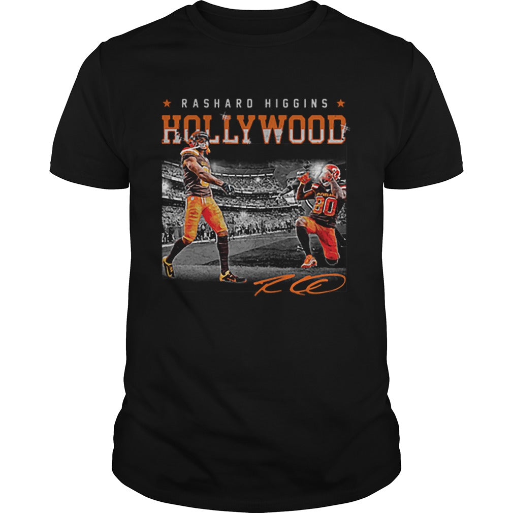 Cleveland Browns Rashard Higgins Holly Wood signature shirt