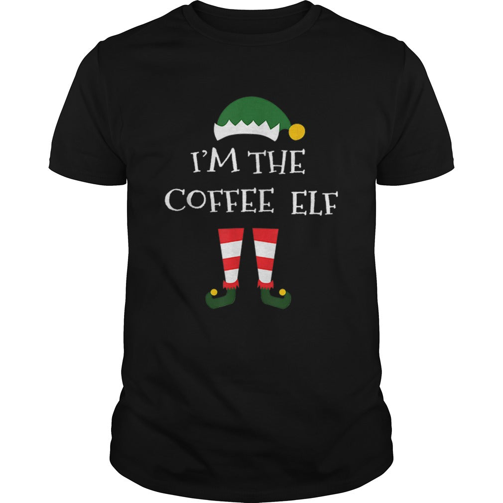 Coffee Elf Gift Funny Matching Family Group Christmas shirt