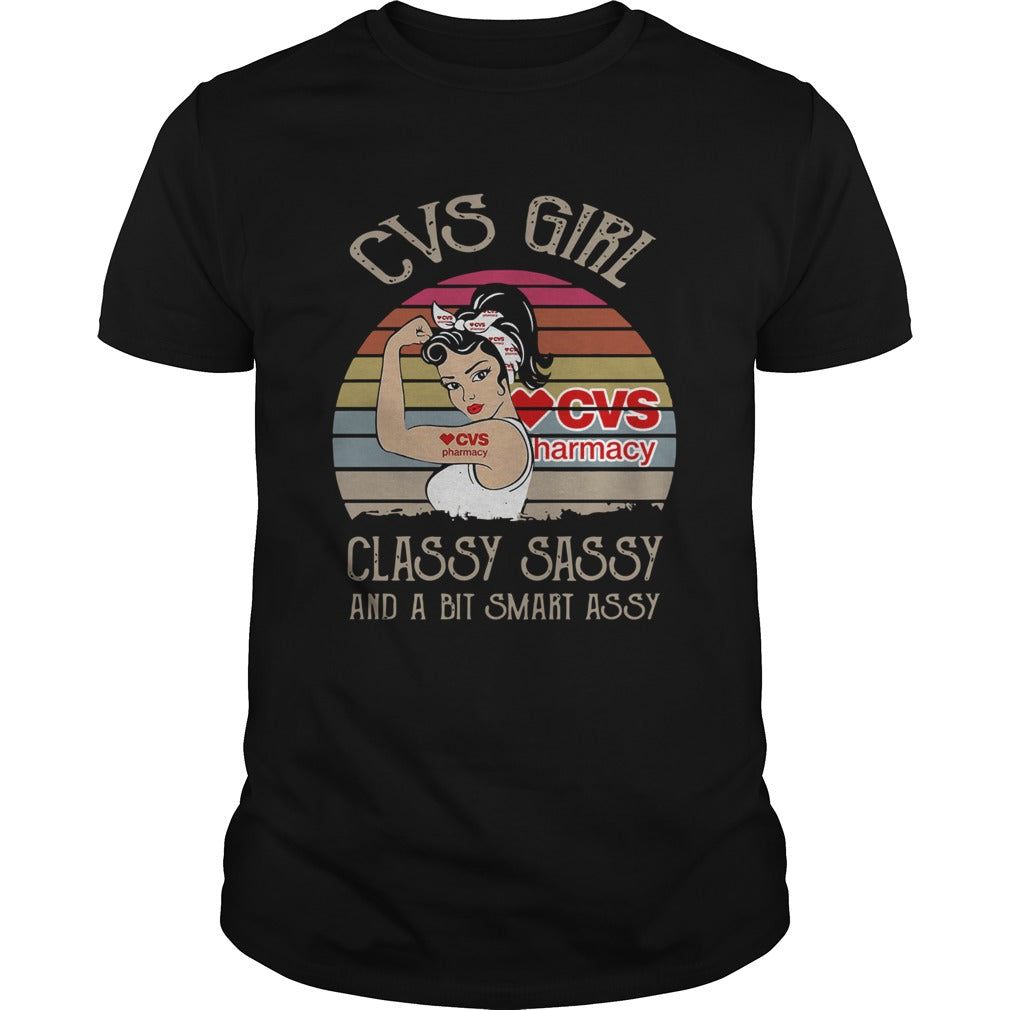 Cvs Girl Classy Sassy And A Bit Smart Assy Vintage Retro shirt