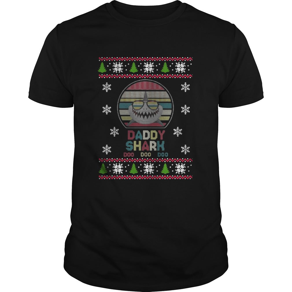 Daddy Shark Doo Doo Doo Christmas Shirt