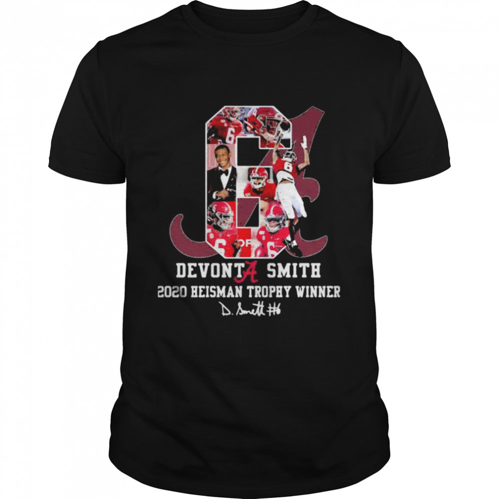 Devonta Smith 2020 Heiman Trophy Winner Signature shirt
