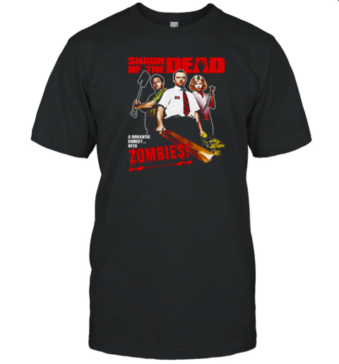 A Romantic Comedy With Zombies Shaun Of The Dead Halloween T Shirt