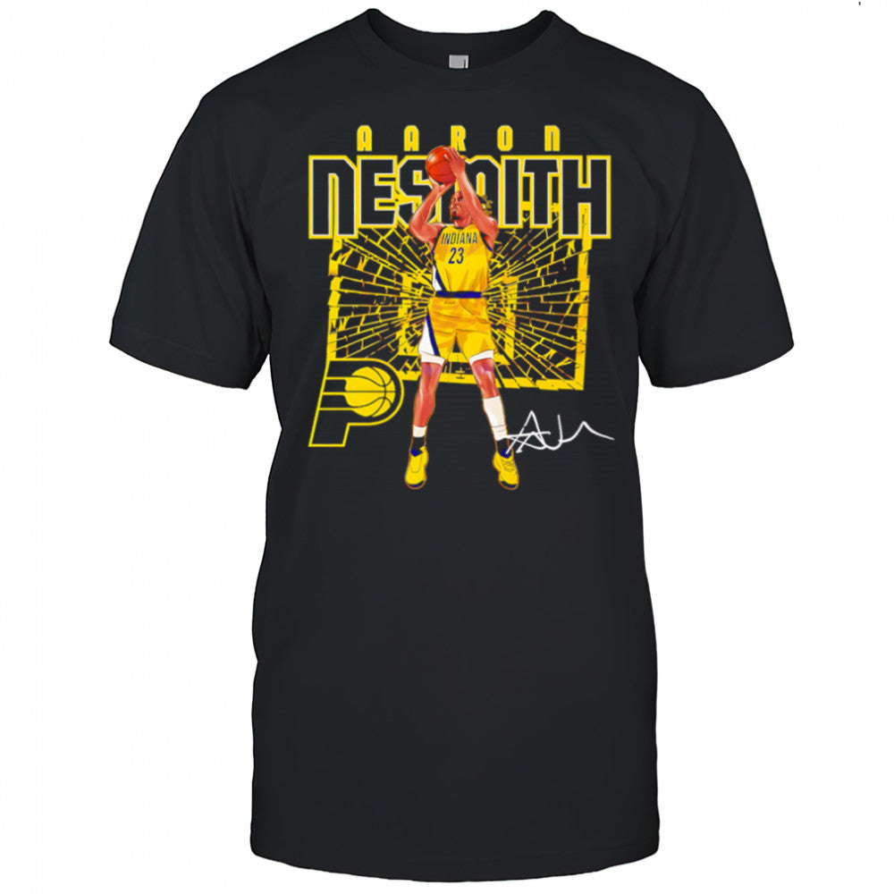 Aaron Nesmith Indiana Pacers Shattered Court Basketball shirt