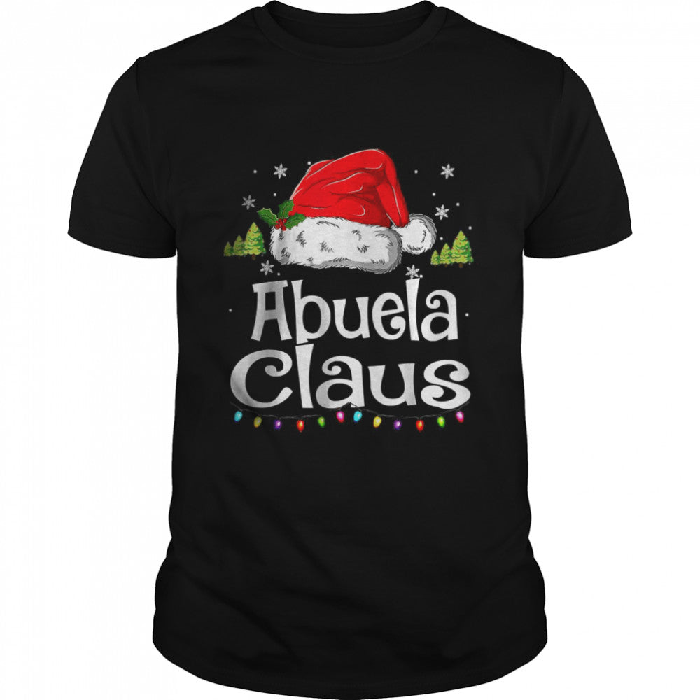 Abuela Claus Christmas Pajama Family Matching Xmas T Shirt