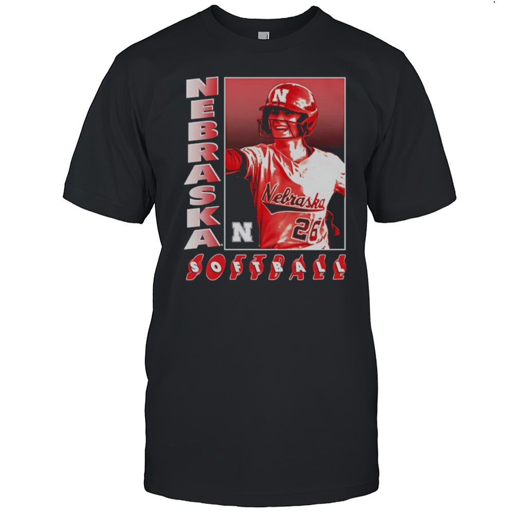 Alina Felix Nebraska Softball Illustration Shirt
