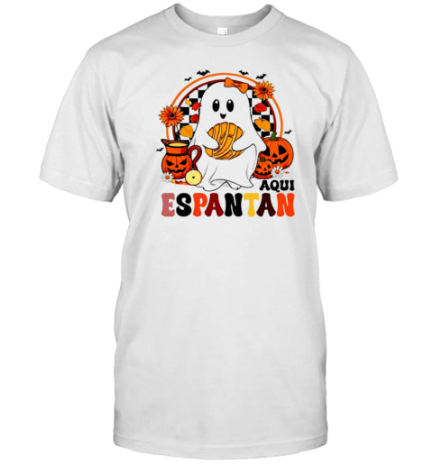 Aqui Espantan Ghost Halloween T Shirt