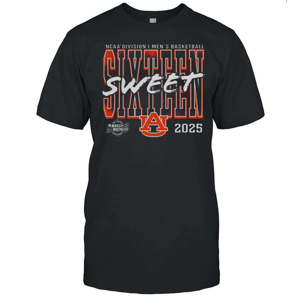 Auburn Tigers 2025 NCAA Division I Mens Basketball Tournament March Madness Sweet Sixteen T shirt
