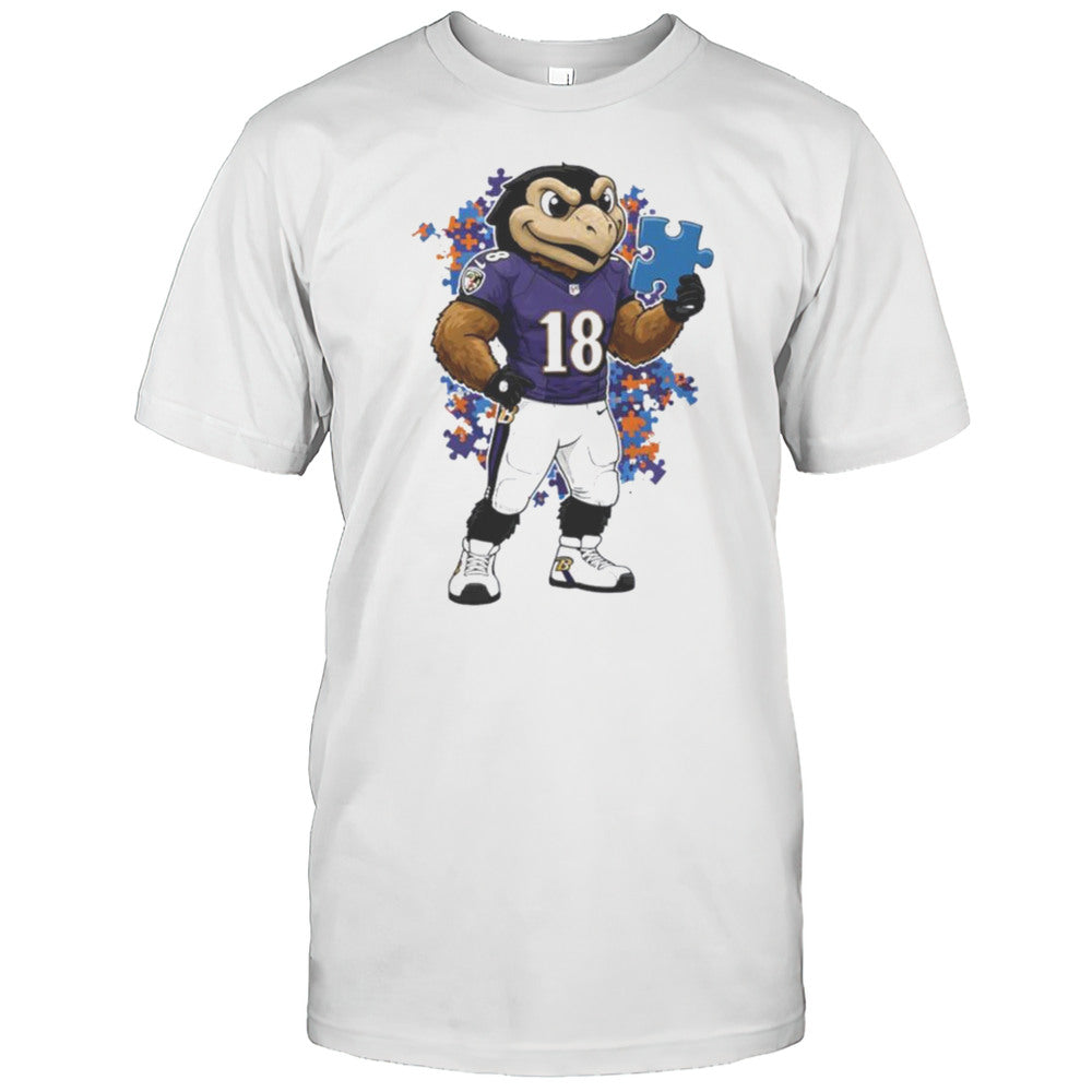 Autism Awareness Baltimore Ravens Mascot 2025 Shirt
