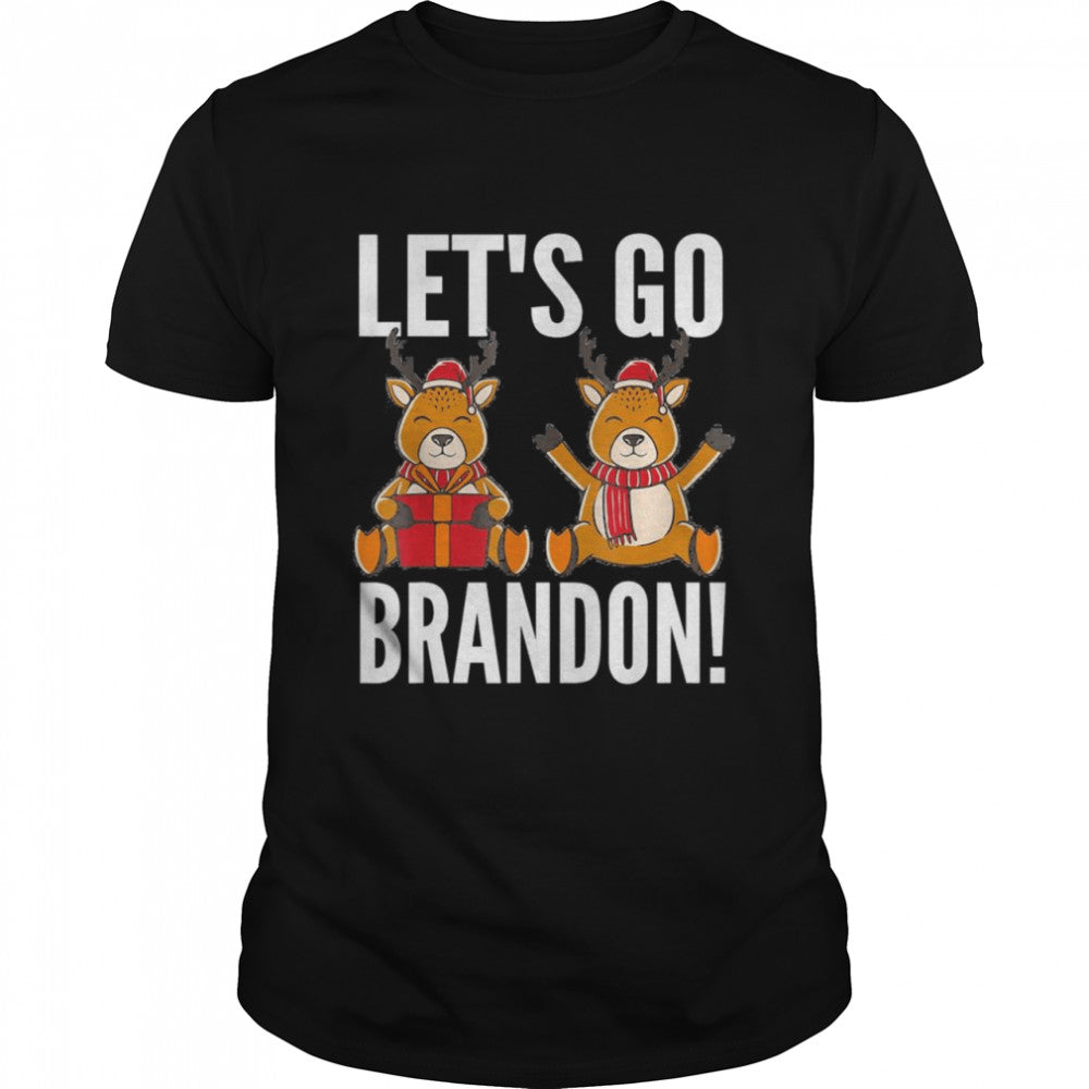 Awesome let’s Go Brandon Reindeer Christmas 2021 T Shirt