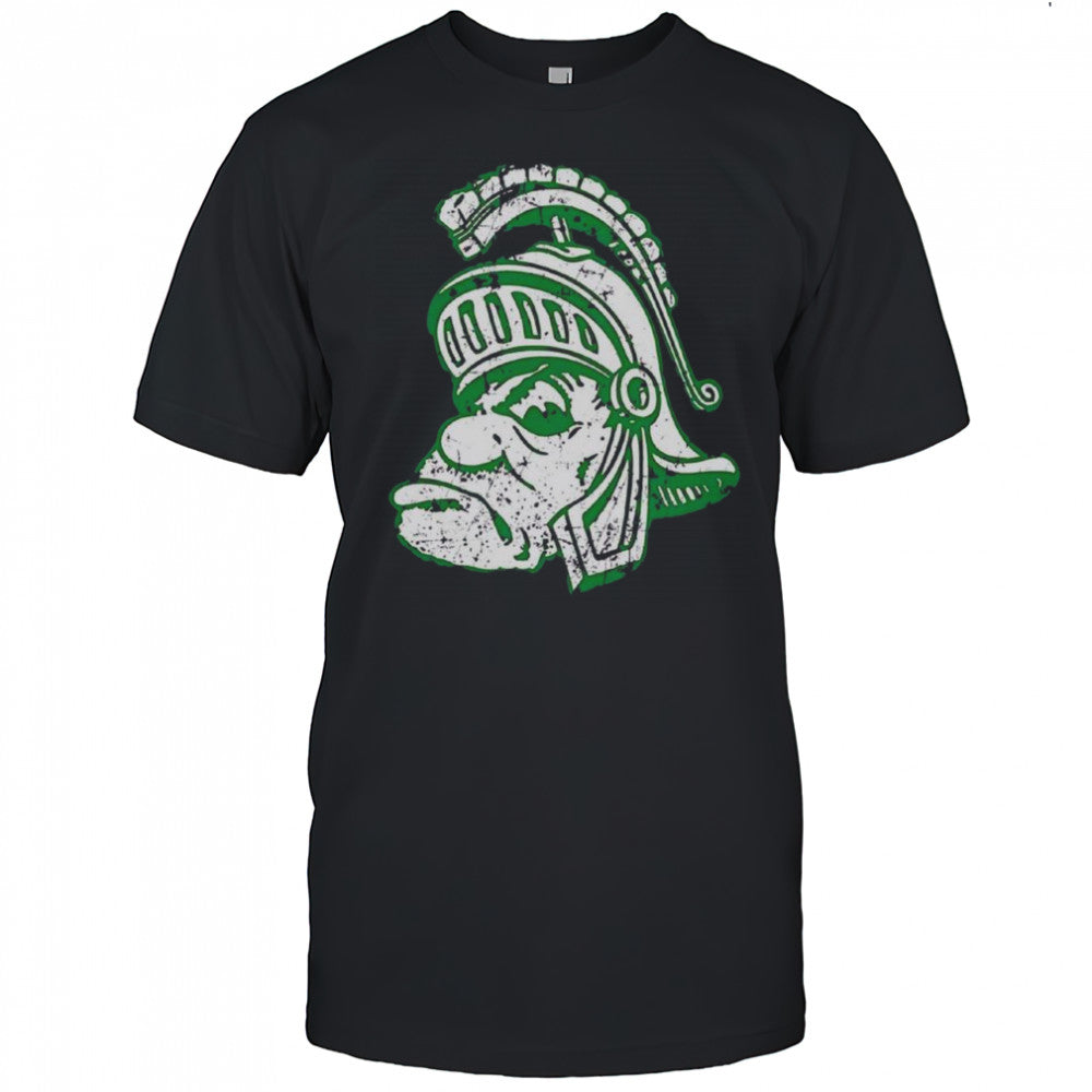 Awesome Michigan State University Spartans Big Head Logo T Shirt