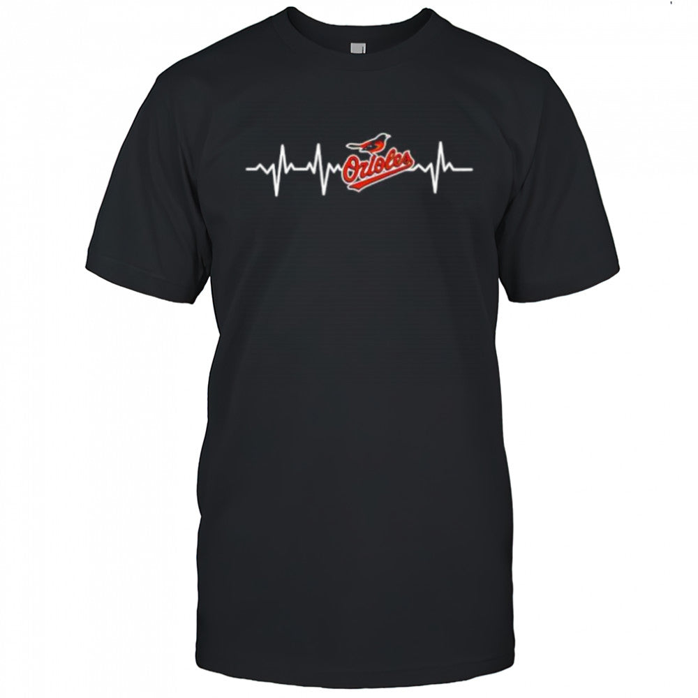 Baltimore Orioles Baseball Heart Beat shirt