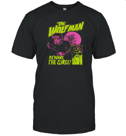 Beware The Curse Wolf Man Halloween T Shirt