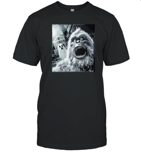 Bigfoot Sasquatch Yeti Ghost Funny Halloween T Shirt
