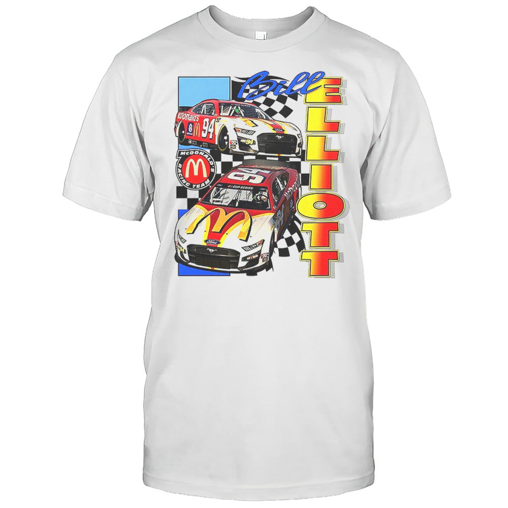 Bill Elliott Nascar McDonalds Racing Team Vintage Shirt