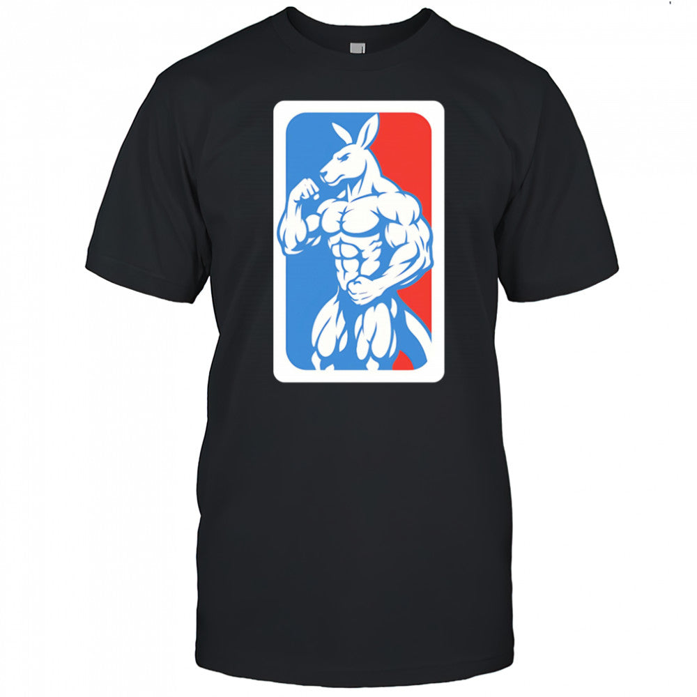 Bodybuilding Kangaroo logo NBA shirt