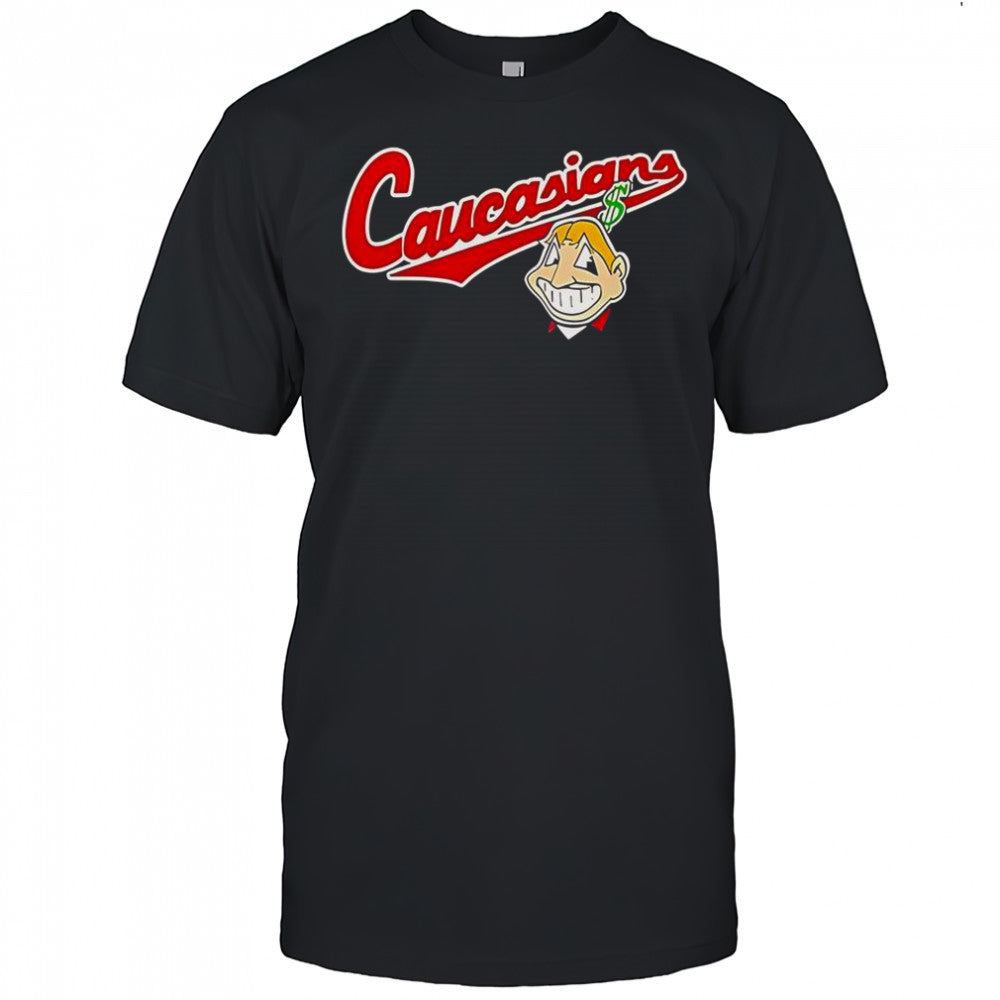 Bomani Jones Caucasians Chief Wahoo Logo T Shirt