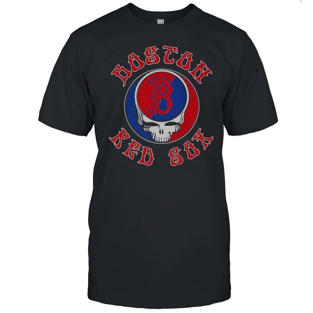 Boston Red Sox X Grateful Dead Skull T Shirt