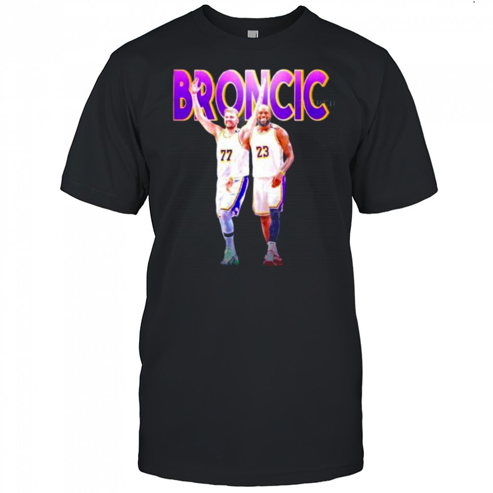 Bromcic Luka Doncic x LeBron James Los Angeles Lakers shirt