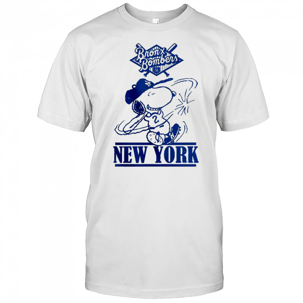 Bronx Bombers Snoopy New York Yankees Snoopy Baseball T Shirt