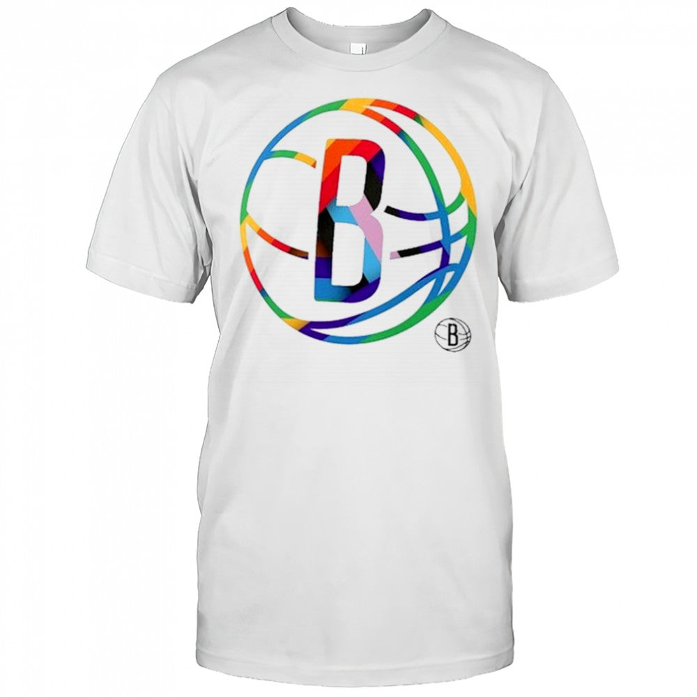 Brooklyn Nets Team Logo Pride T Shirt