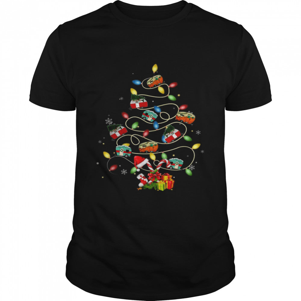 Camper Christmas Tree Vehicles Camping RVing Trailers Shirt