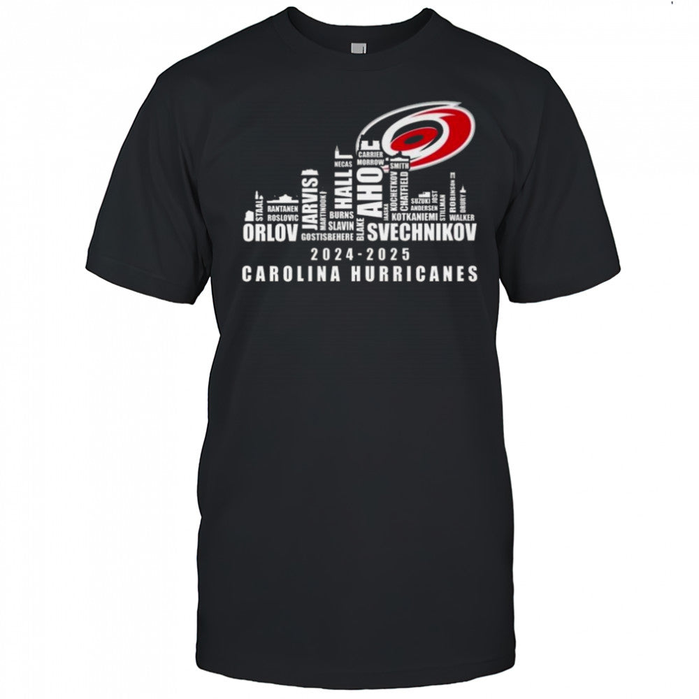 Carolina Hurricanes 2024 2025 Skyline Names Shirt