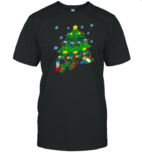 Caterpillar Under The Christmas Tree Teacher T Shirt