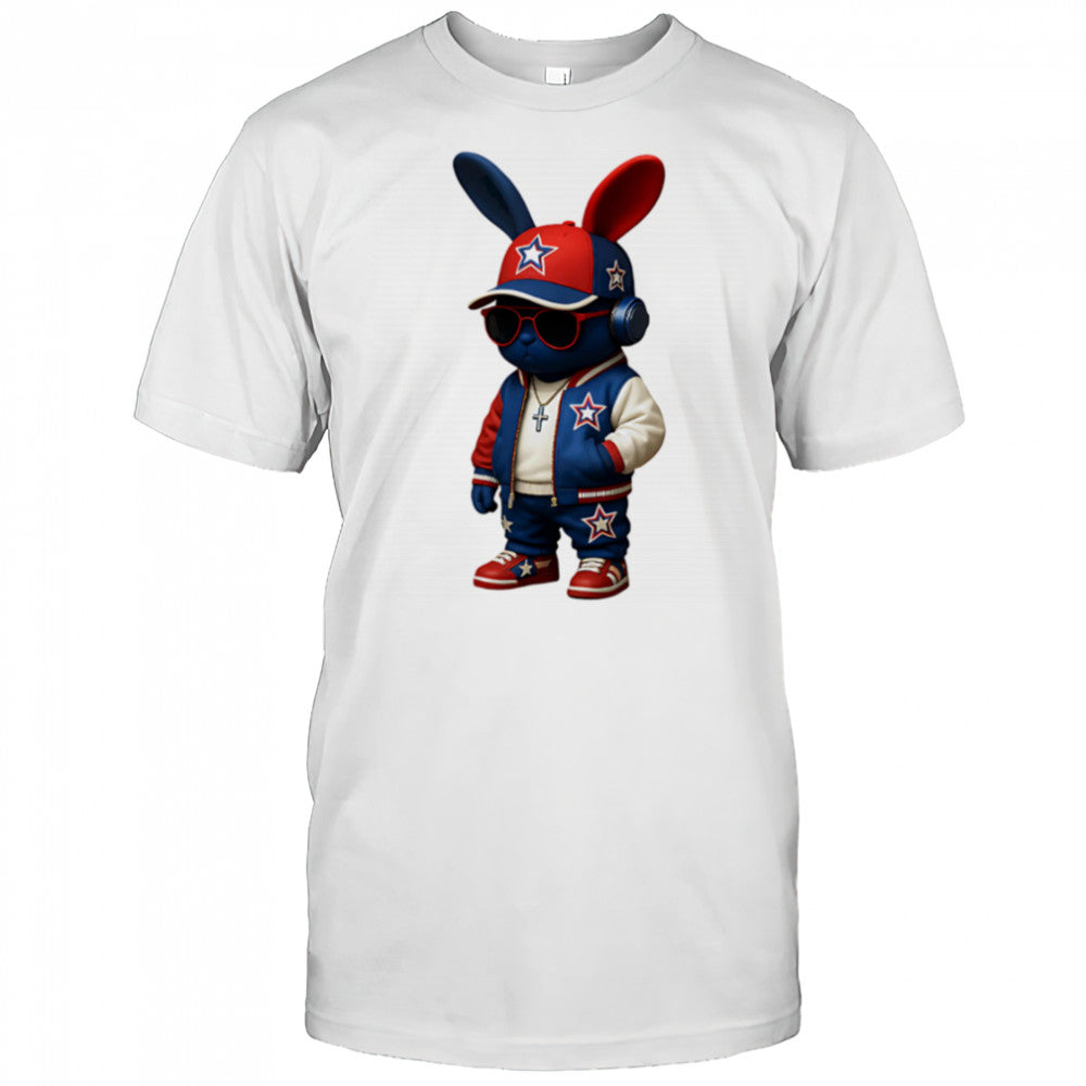 Chain Bunny Streetwear Style Hiphop shirt