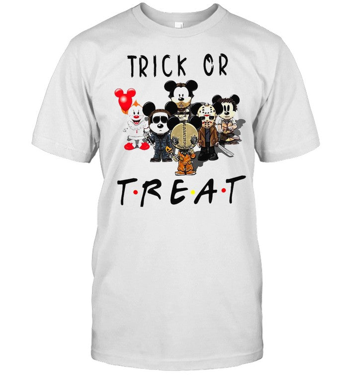 Chibi Horror Movie Character Trick Or Treat T shirt
