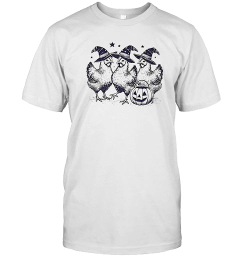 Chicken Witches Halloween T Shirt