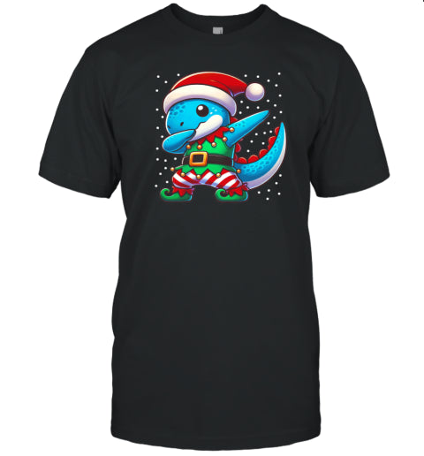 Christmas Dinosaur Elf Funny Dinosaur Lover Dino T Shirt