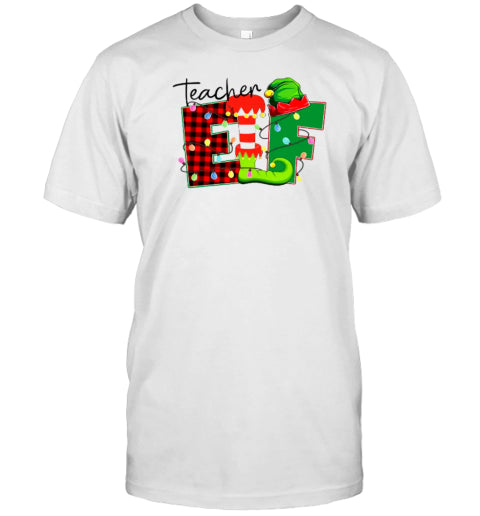 Christmas Elf Teacher T Shirt