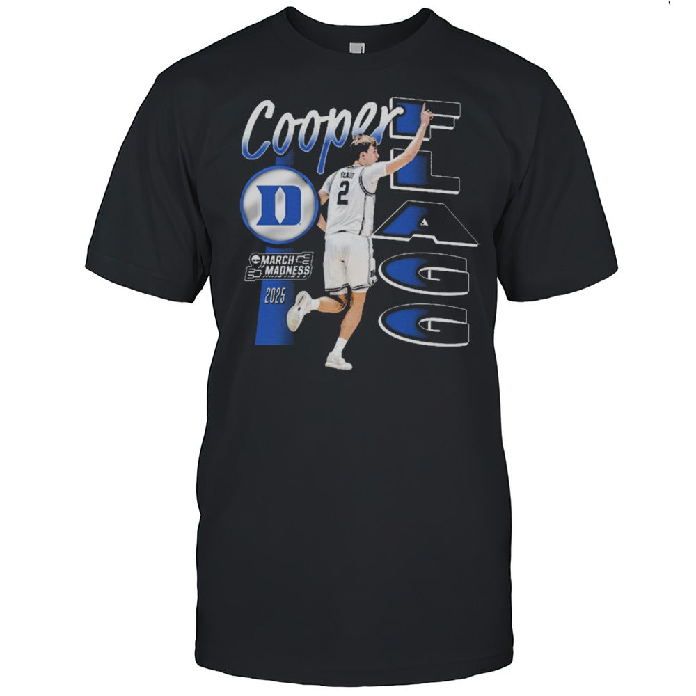 Cooper Flagg Duke Blue Devils Basketball 2025 NCAA March Madness Retro Paiting T shirt