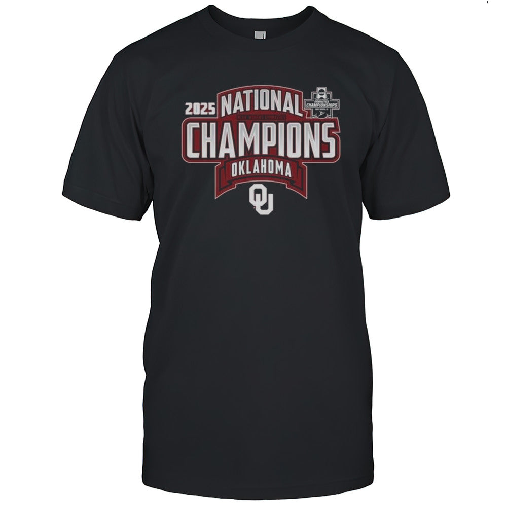 Crimson Oklahoma Sooners 2025 NCAA Womens Gymnastics National Champions T shirt