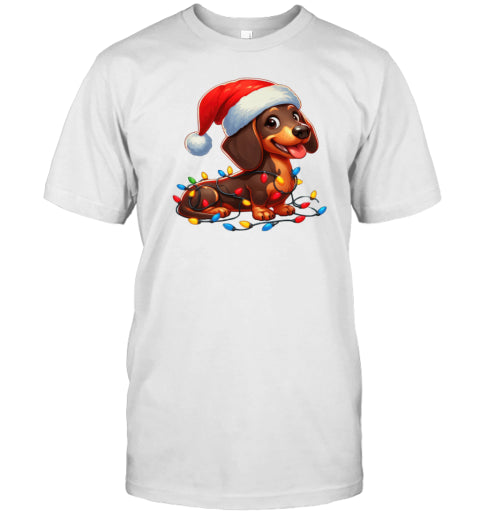 Dachshund Dog Christmas T Shirt