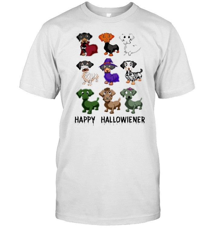 Dachshunds Witch Happy Halloween shirt