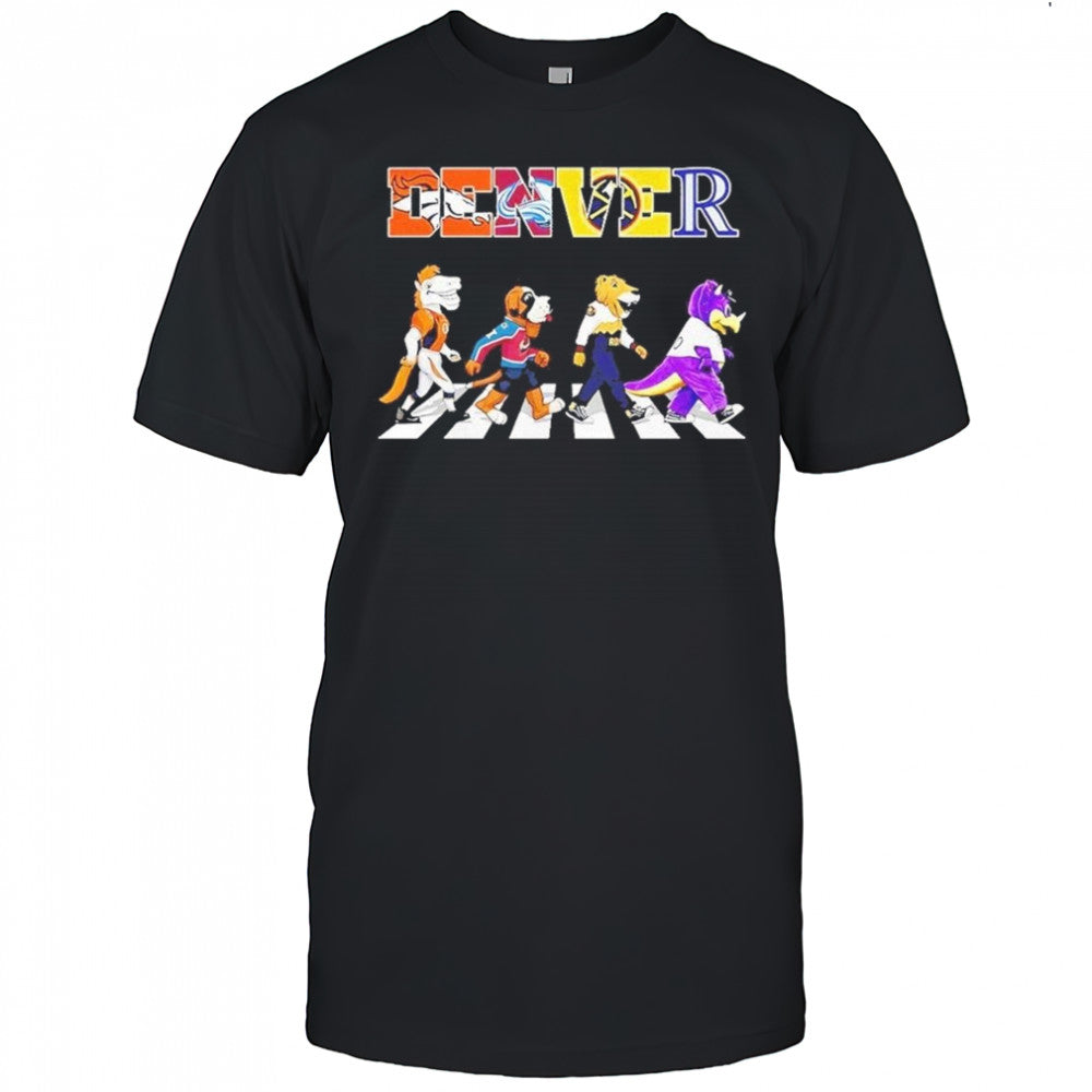 Denver Sports Team Logo Mascot Abbey Road 2025 Shirt