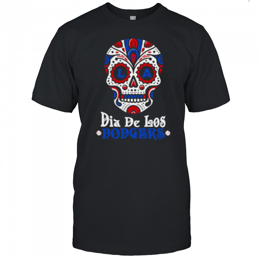 Dia De Los Dodgers Los Angeles Dodgers Sugar Skull Shirt