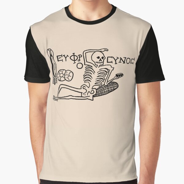 Be Cheerful, Live Well Skeleton Graphic T-Shirt for Sale by straungewunder